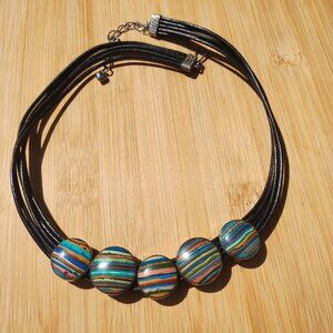 Jay King DTR  925 Sterling Silver Turquoise Rainbow Calsilica Reversible